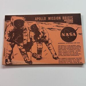 Original 1970 Apollo Mission Briefs booklet NASA issue Rev 9 Saturn